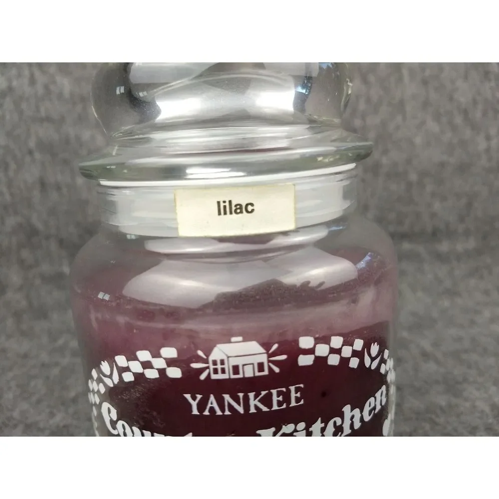 Yankee Candle‎ Country Kitchen Retired Lilac 22oz Classic Jar VTG 80s NOS NEW
